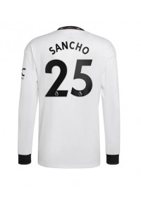 Manchester United Jadon Sancho #25 Fotballdrakt Borte Klær 2022-23 Lange ermer